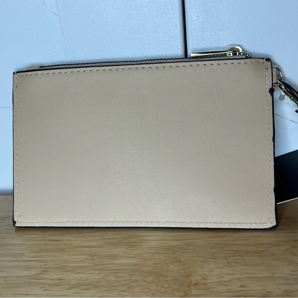 NWT London Fog HANNAH LASER CUT WRISTLET DOUBLE ZIP LATTE (tan)